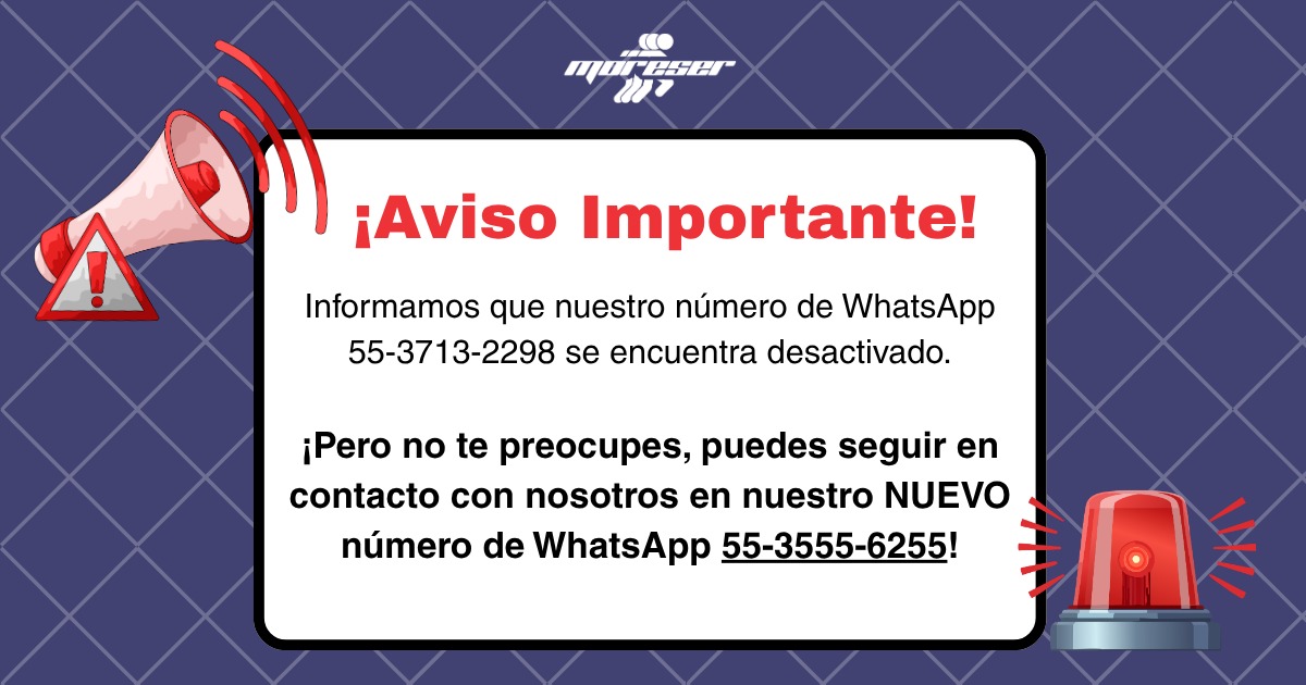 Cambio de WhatsApp Moreser