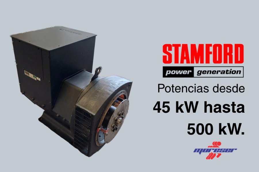 Venta de generadores Stamford en Moreser